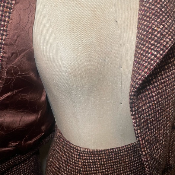 Chanel suit set fall 2001 , cropped jacked high waist shirt size 34 tweed - Picture 15 of 17